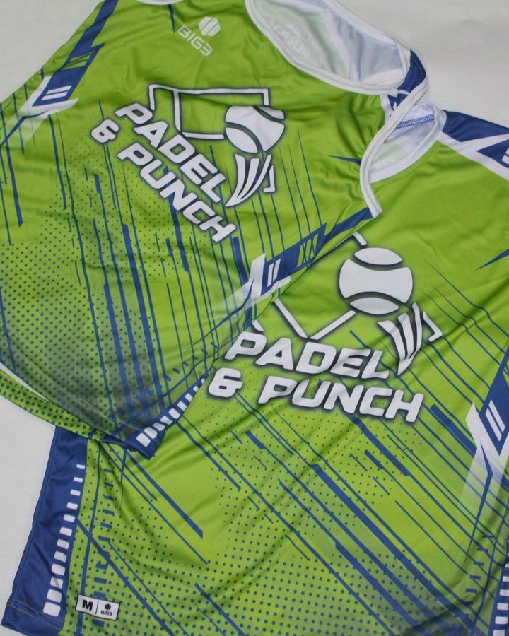 Camiseta de pádel sublimada BIG3 SPORT, Padel & Punch